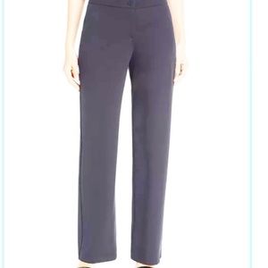 EILEEN FISHER Packable Gray Crepe Straight Pants